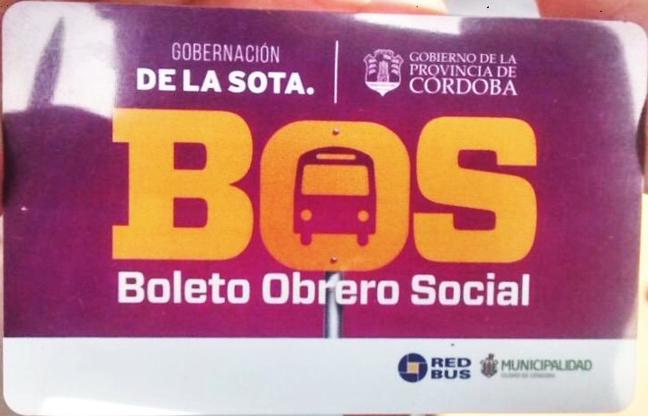 boleto obrero social Córdoba